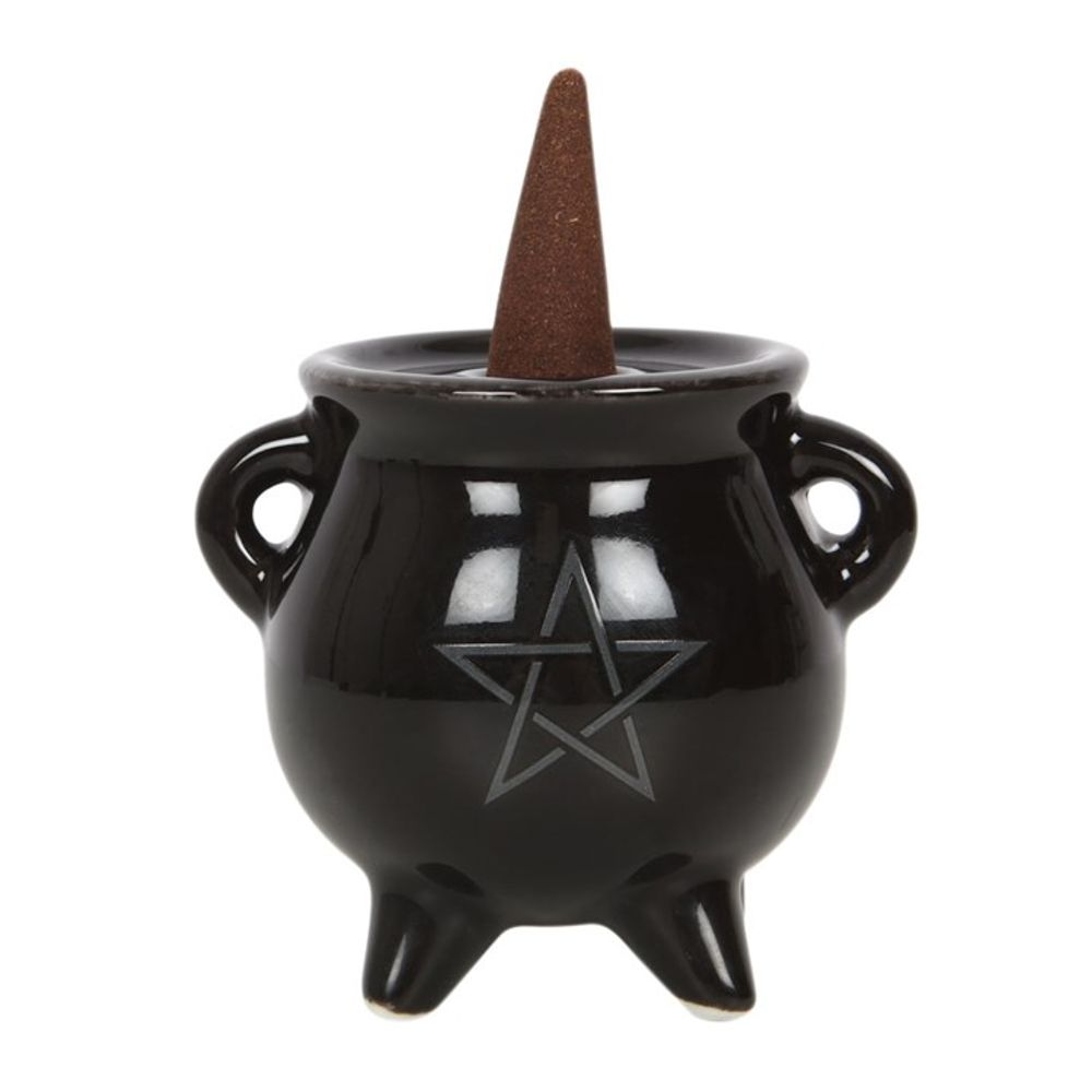 Pentagram Cauldron Ceramic Incense Holder - Incense Holders at Gift Moments