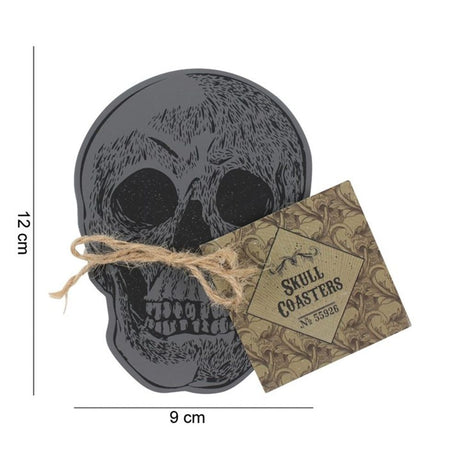 Set Of 4 Skull Coasters - Coasters at Gift Moments