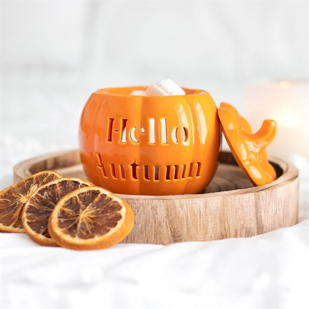 Hello Autumn Pumpkin Oil Burner - Oil & Wax Burners at Gift Moments