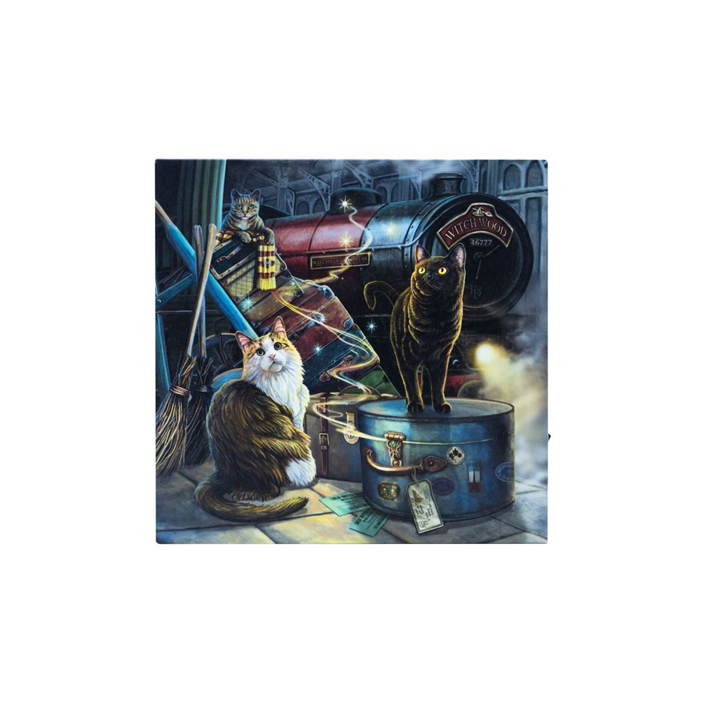 Witchwood Express Light Up Canvas Plaque by Lisa Parker - Wall Art at Gift Moments