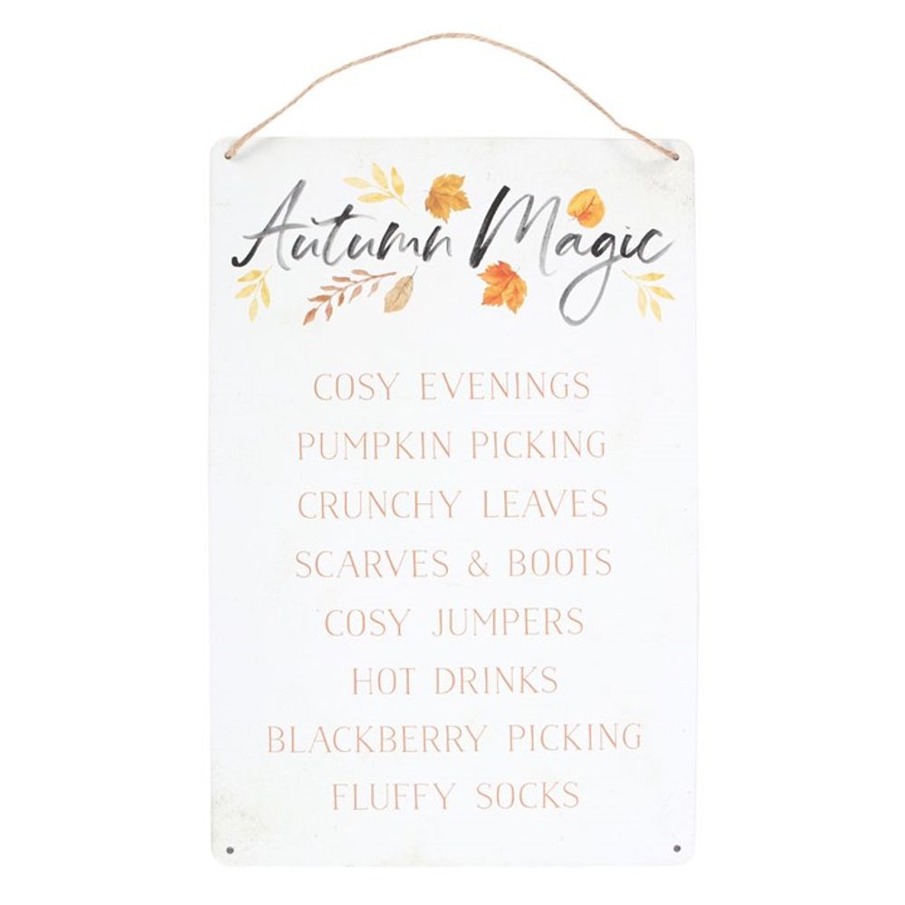 Autumn Magic Metal Hanging Sign - Signs & Plaques at Gift Moments