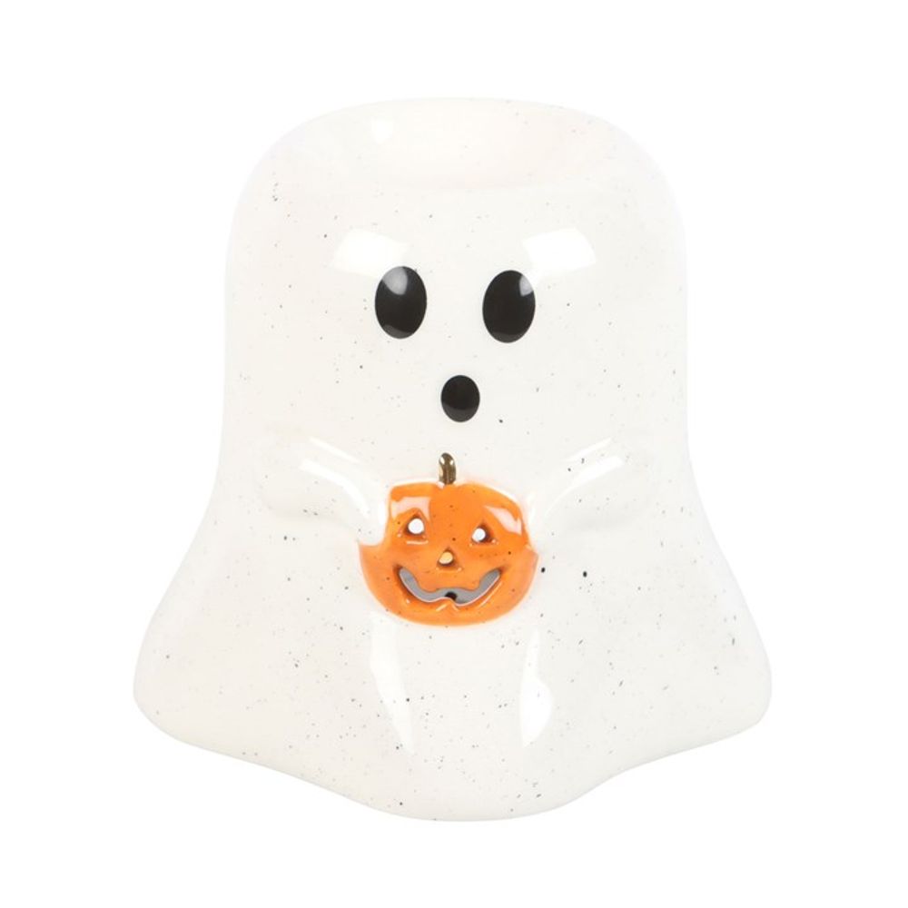 Ghost Shaped Oil Burner with Pumpkin - Oil & Wax Burners at Gift Moments