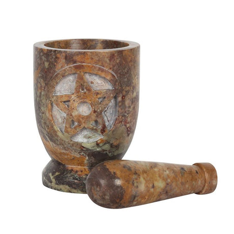 Stone Pentagram Mortar and Pestle - at Gift Moments