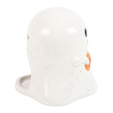 Ghost Shaped Tealight Candle Holder with Pumpkin - Candles at Gift Moments