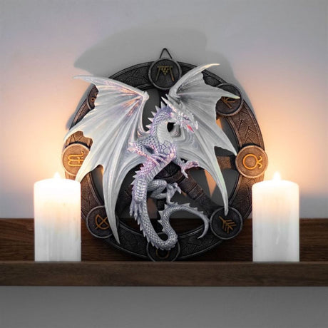 Yule Dragon Resin Wall Plaque by Anne Stokes - at Gift Moments