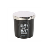 Black is My Happy Colour Opium Candle - Candles at Gift Moments