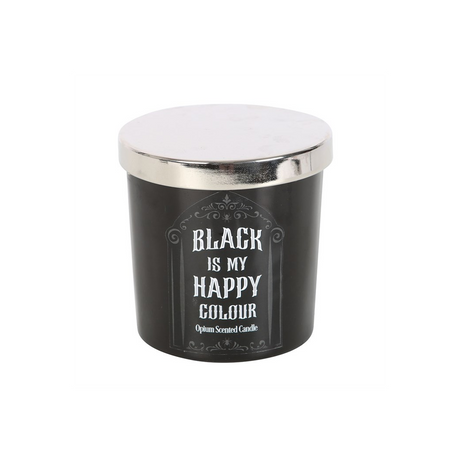 Black is My Happy Colour Opium Candle - Candles at Gift Moments