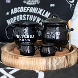 Witches Broth Cauldron Soup Bowl with Broom Spoon - Bowls at Gift Moments