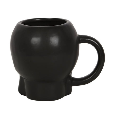 Matte Black Skull Mug - Mugs at Gift Moments