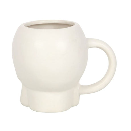 Matte White Skull Mug - Mugs at Gift Moments