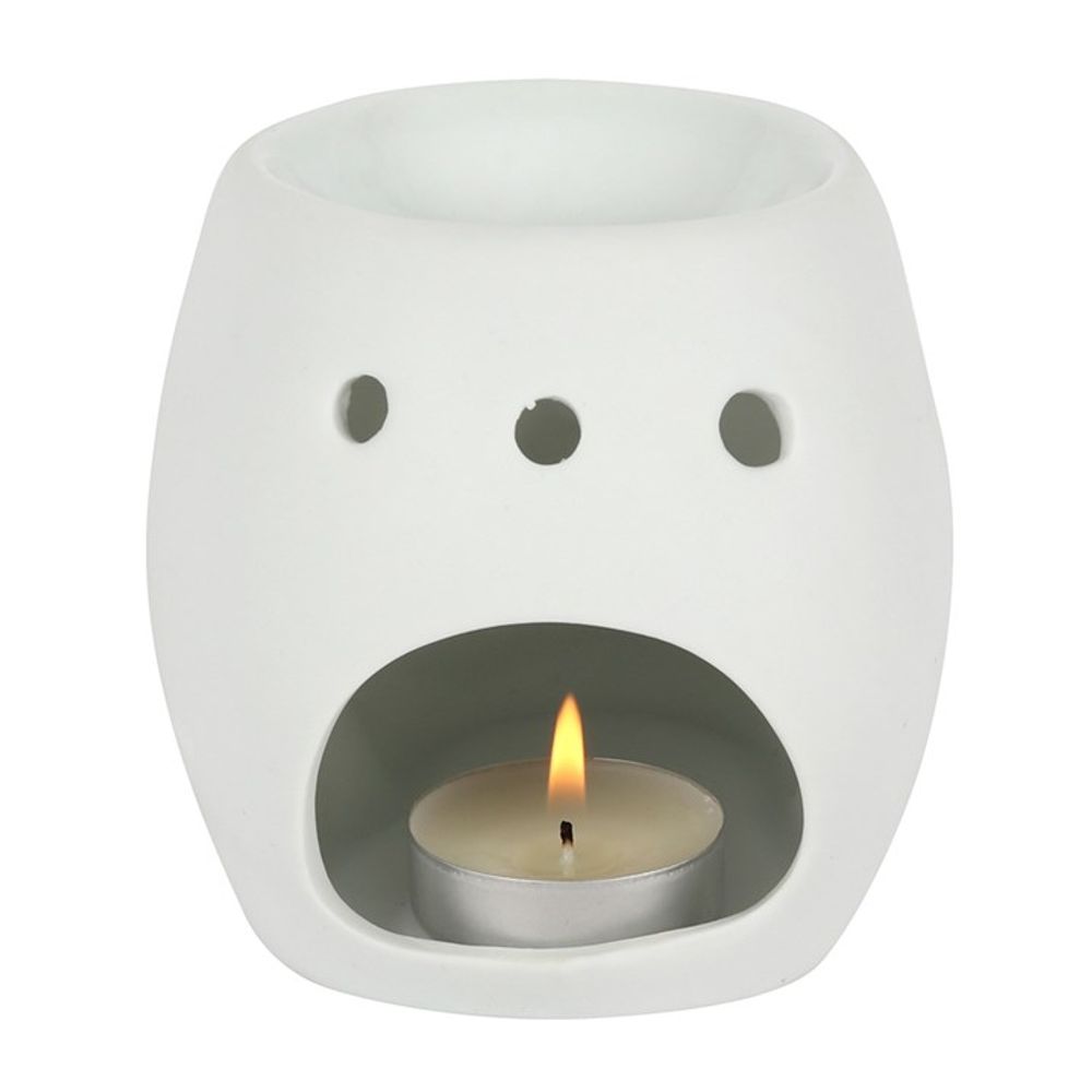 White Skull Oil Burner - Unique Ceramic Fragrance Warmer - Oil & Wax Burners at Gift Moments