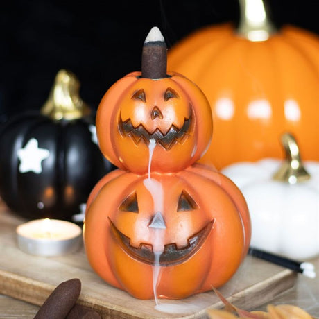 Stacked Pumpkins Backflow Incense Burner - Incense Holders at Gift Moments