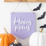 Purple Hocus Pocus Hanging Sign - Signs & Plaques at Gift Moments