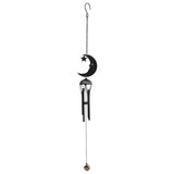 Black Crescent Moon Cutout Windchime - Wind Chimes at Gift Moments