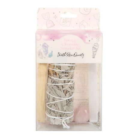 Smudge Kit with Rose Quartz Crystal - at Gift Moments