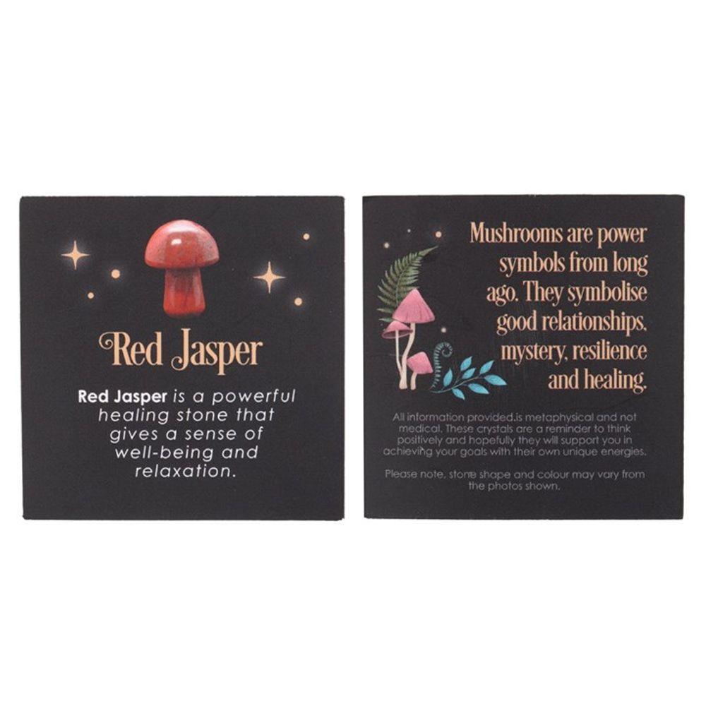 Magical Red Jasper Crystal Mushroom - at Gift Moments