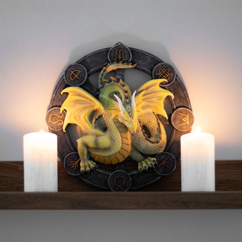 Mabon Dragon Resin Wall Plaque by Anne Stokes - at Gift Moments