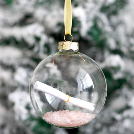 Rose Quartz Manifestation Christmas Bauble Kit - at Gift Moments