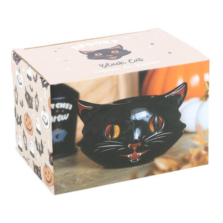 Spooky Black Cat Oil Burner - Oil & Wax Burners at Gift Moments