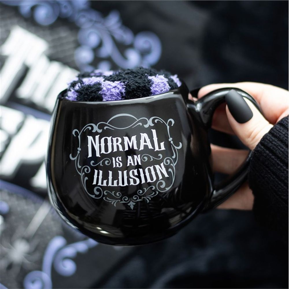 Normal is an Illusion Gothic Mug and Socks Set - Mugs at Gift Moments