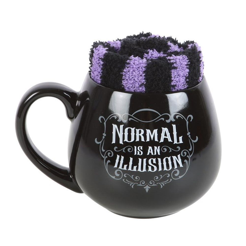 Normal is an Illusion Gothic Mug and Socks Set - Mugs at Gift Moments