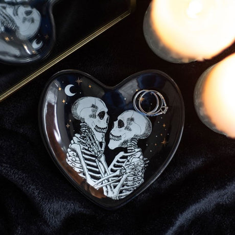 Skeleton Couple Heart Trinket Dish - at Gift Moments