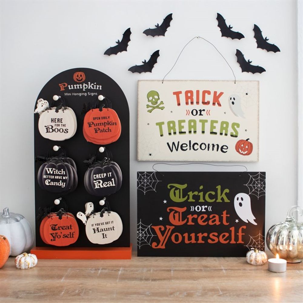 Trick or Treaters Welcome Hanging Sign - Signs & Plaques at Gift Moments