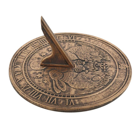 Moon Gazing Hare Terracotta Sundial by Lisa Parker - at Gift Moments