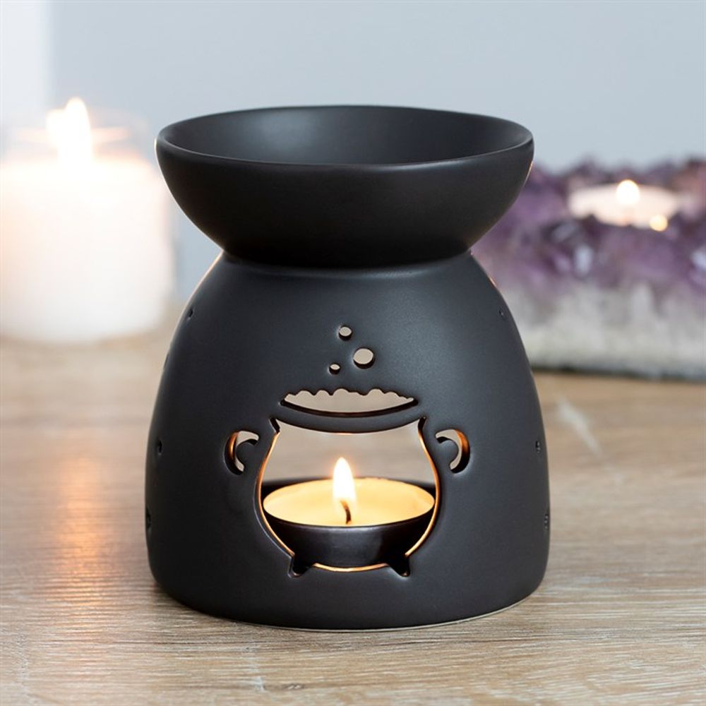 Black Cauldron Cut Out Oil Burner - Oil & Wax Burners at Gift Moments