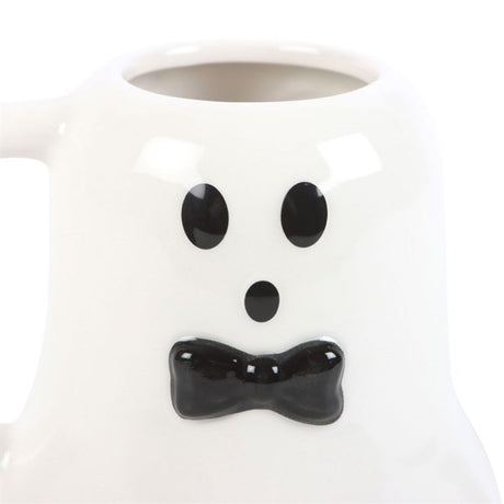 Mr Boo Ghost Shaped Mug with Bow Tie - Mugs at Gift Moments