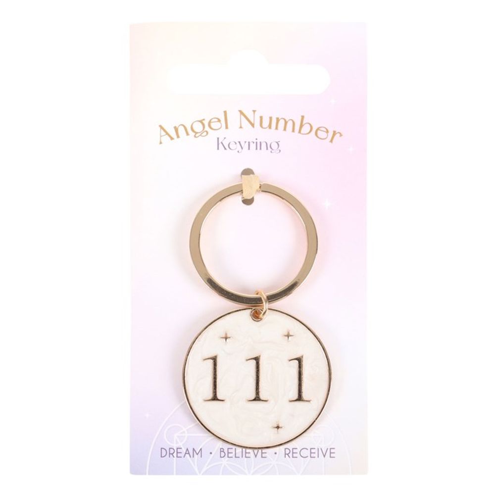 111 Angel Number Keyring - Keyrings at Gift Moments