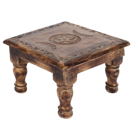 Triple Moon Altar Table with Detailed Border - at Gift Moments