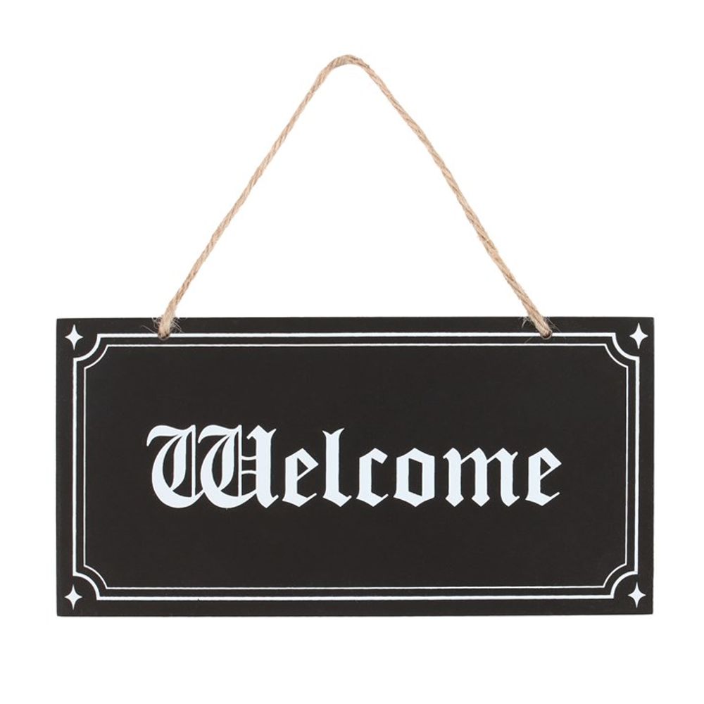 Gothic Welcome Hanging Sign - Signs & Plaques at Gift Moments