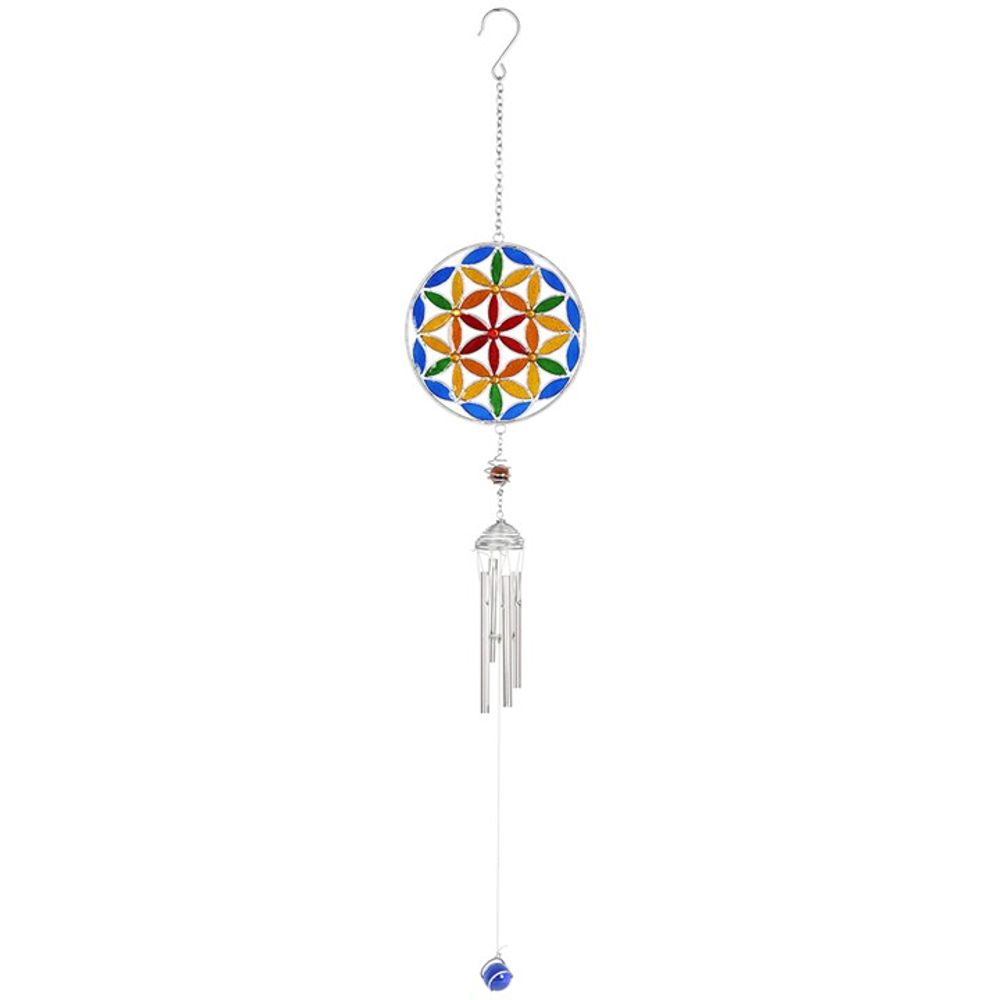 Vibrant Flower of Life Windchime - Wind Chimes at Gift Moments