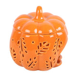 Orange Autumn Leaves Pumpkin Oil Burner - Oil & Wax Burners at Gift Moments