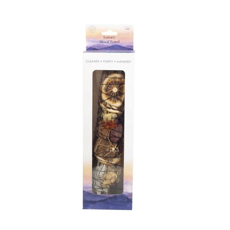 9in Ritual Wand Smudge Stick with Rosemary, Palo Santo and Red Jasper - at Gift Moments