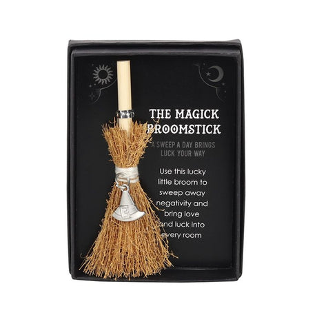 Witch Hat Mini Magick Broomstick - at Gift Moments