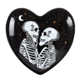 Skeleton Couple Heart Trinket Dish