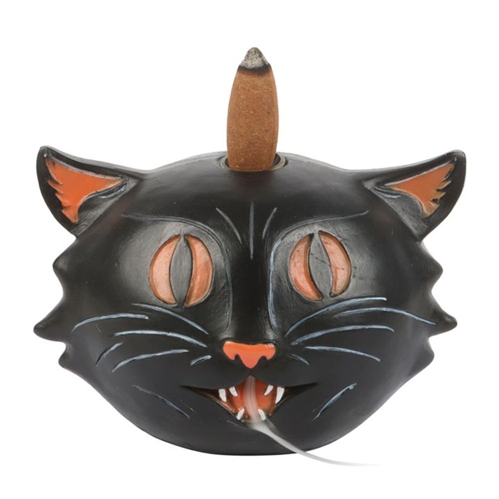 Black Cat Backflow Incense Burner - Incense Holders at Gift Moments