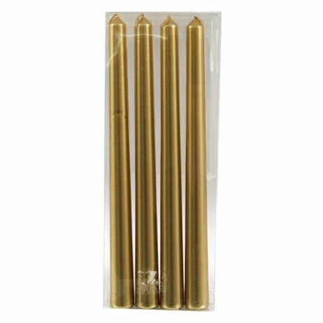 Set of 4 Gold Taper Candles - Candles at Gift Moments