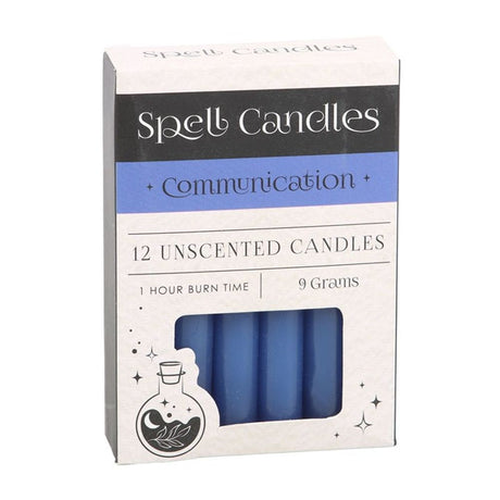 Pack of 12 Communication Spell Candles - Candles at Gift Moments