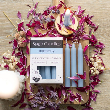 Pack of 12 Harmony Spell Candles - Candles at Gift Moments