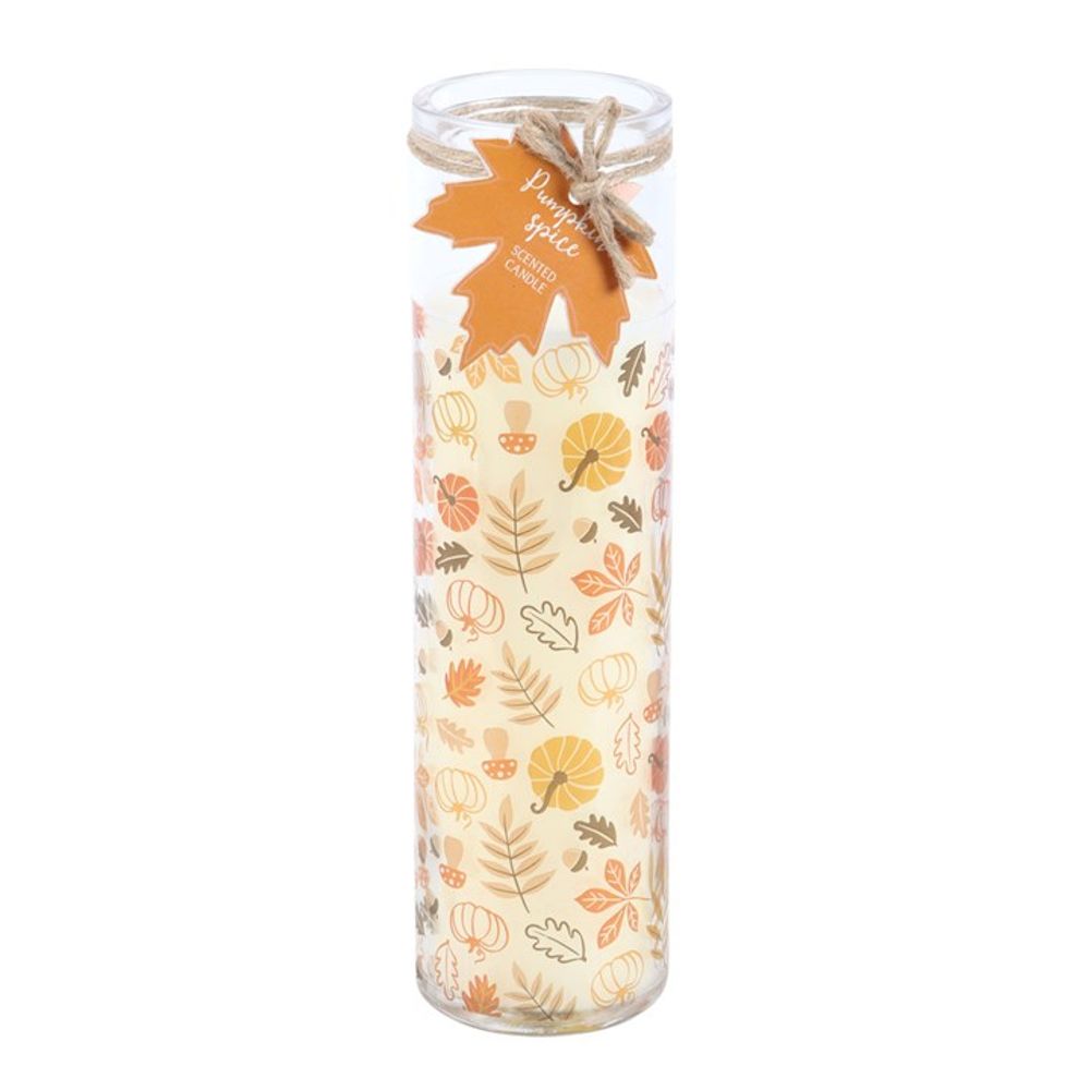 Autumn Leaves Pumpkin Spice Tube Candle - Candles at Gift Moments