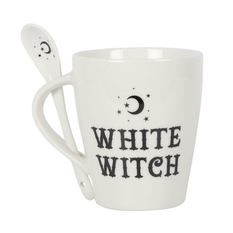 Enchanting White Witch Mug and Spoon Set - Mugs at Gift Moments