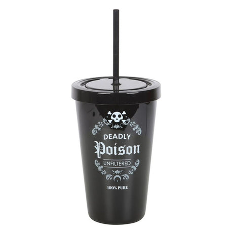 Deadly Poison Plastic Tumbler with Straw - at Gift Moments