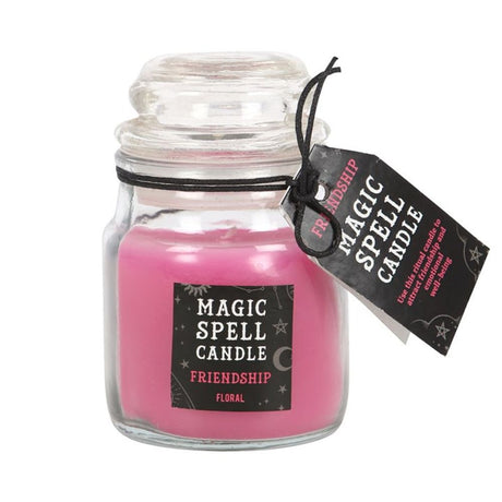 Floral Friendship Spell Candle Jar - Candles at Gift Moments