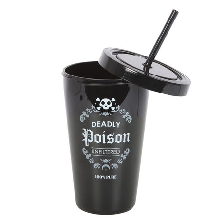 Deadly Poison Plastic Tumbler with Straw - at Gift Moments