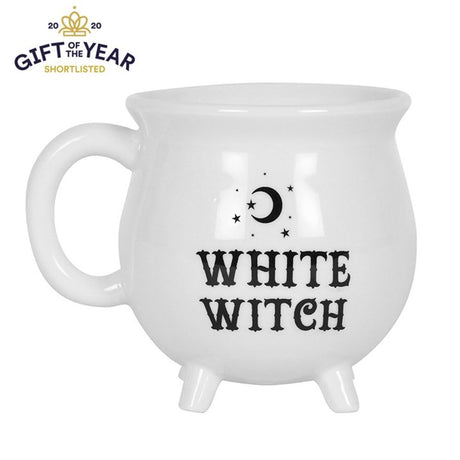 White Witch Cauldron Mug - Mugs at Gift Moments