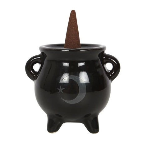 Mystical Moon Cauldron Ceramic Incense Holder - Incense Holders at Gift Moments