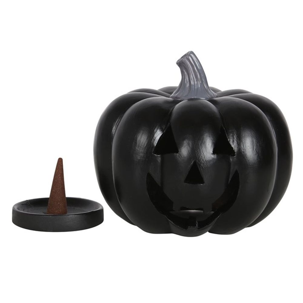 Black Pumpkin Incense Cone Holder - Incense Holders at Gift Moments